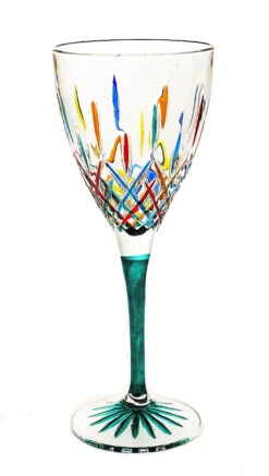 *TOSCA* Green Stem Wine Glass