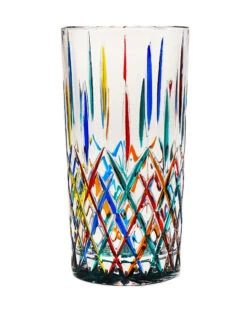 * Tosca* Green Base Drinking Glass