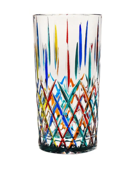 * Tosca* Green Base Drinking Glass