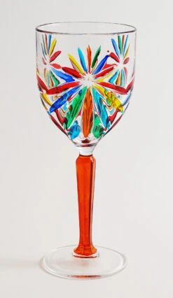 OASIS AMBER WINE GLASS