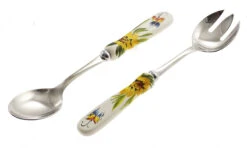 Butterfly And Sunflower Salad Servers