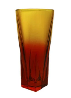 Fusion Red Large Style Glass Vase