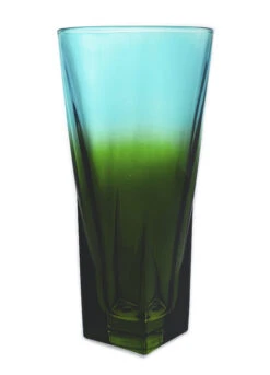 Fusion Green Large Style Glass Vase