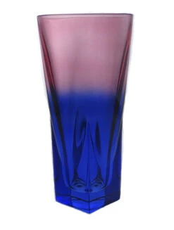 Fusion Blue Medium Design Glass Vase