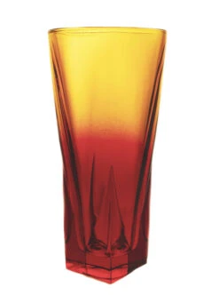Fusion Red Medium Glass Vase