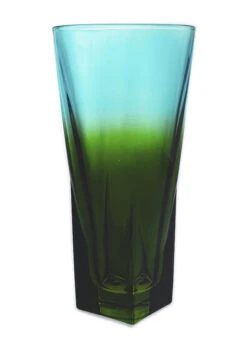Fusion Green Design Medium Glass Vase