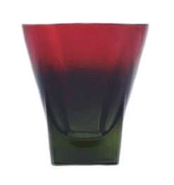 Fusion Red & Green Medium Drinking Glass
