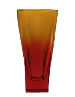 Fusion Red/Orange Large Drinking Glass