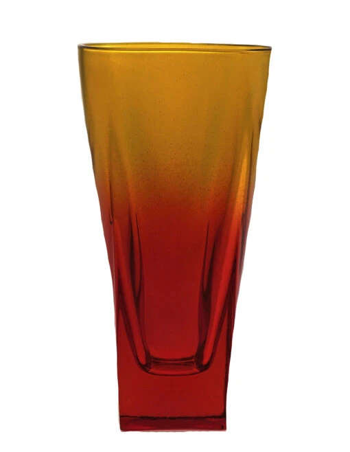 Fusion Red/Orange Large Drinking Glass - Image 2