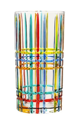 Square Design Round Drinking Glass