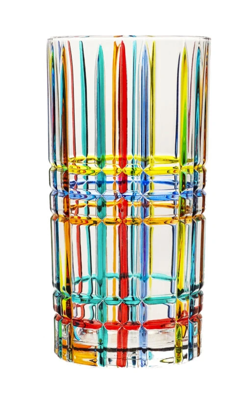 Square Design Round Drinking Glass