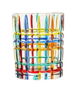 Square Design Round Water Glass