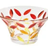 Orange Yellow Amber Laurus Design Venetian Glass Bowl -Ceramic Shop DZ B 27 2603 Red Yellow Orange W 1