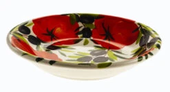 Tomato And Olives Design Ceramic Bowl