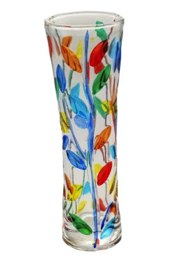 Multi Colours Glass Vase