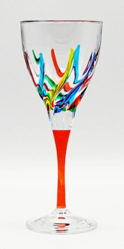 TRIX AMBER STEM WINE GLASS