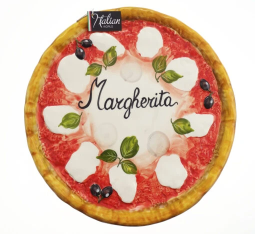 Margherita Ceramic Pizza Plate