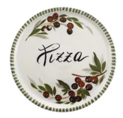 Green Edge Pizza Plate