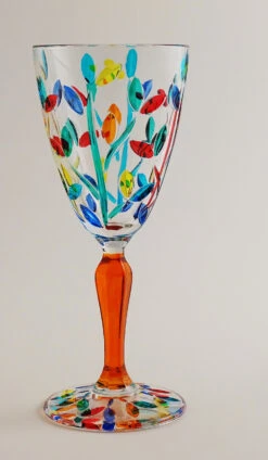 Laurus Amber Stem Multi Colours Glass