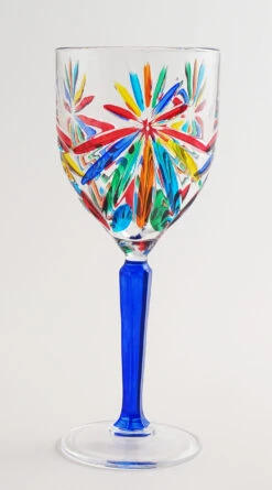 OASIS BLUE STEM WINE GLASS