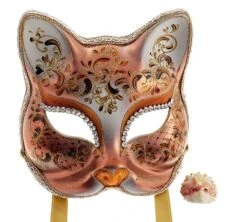 Amber Face Mask Gatto Lusso Con Swarovski