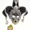 Small Black And Silver Jolly Con Volto In Ceramic Mask -Ceramic Shop R 17 3 19 scaled 1