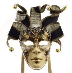 Brown Cinque Ricci Music Venetian Mask