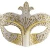 White Gold Colour Colombina Eye Mask -Ceramic Shop R ART 10 scaled 1