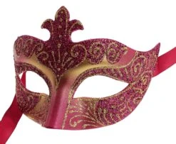 Pink Gold Colour Colombina Eye Mask
