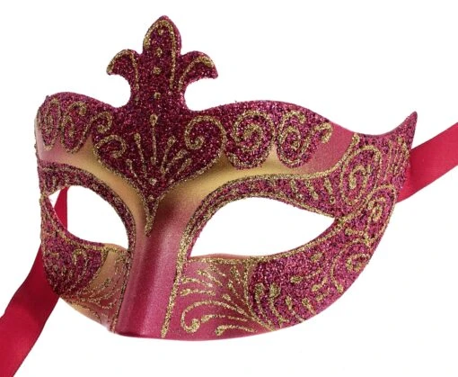 Pink Gold Colour Colombina Eye Mask