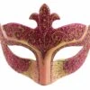 Pink/Gold Colour Colombina Eye Mask
