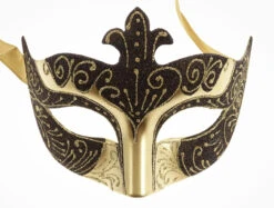 Black/Gold Colour Colombina Eye Mask