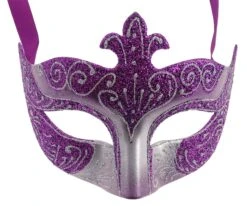 Purple/Gray Colour Colombina Eye Mask