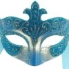 Turquoise/Silver Colour Colombina Eye Mask -Ceramic Shop R ART 19 scaled 1