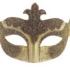 Gold Colour Colombina Eye Mask -Ceramic Shop R ART 2