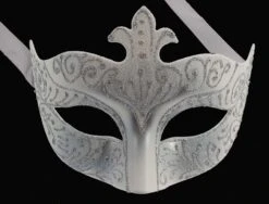 White/Silver Colour Colombina Eye Mask