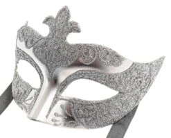 Silver Colour Colombina Eye Mask