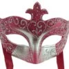 Maroon/Silver Colour Colombina Eye Mask -Ceramic Shop R ART 26 2 scaled 1
