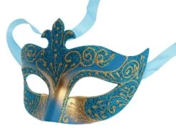 Blue Colour Colombina Eye Mask