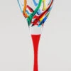 TRIX RED STEM WATER AND WINE GLASS -Ceramic Shop TRIX 39 RED scaled 1
