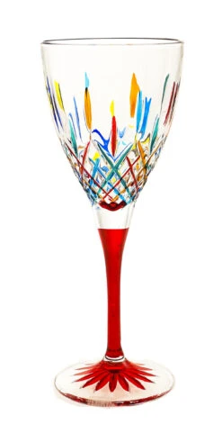*TOSCA* Red Stem Wine Glass