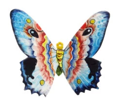 Medium Size Multi Blue Italian Ceramic Butterfly