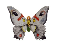 Small Size Multi White Ceramic Italian Butterfly