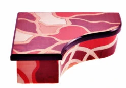 Piano Shape Inlaid Wood Jewellery Box