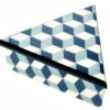 Triangle Shape Inlaid Wood Jewellery Box