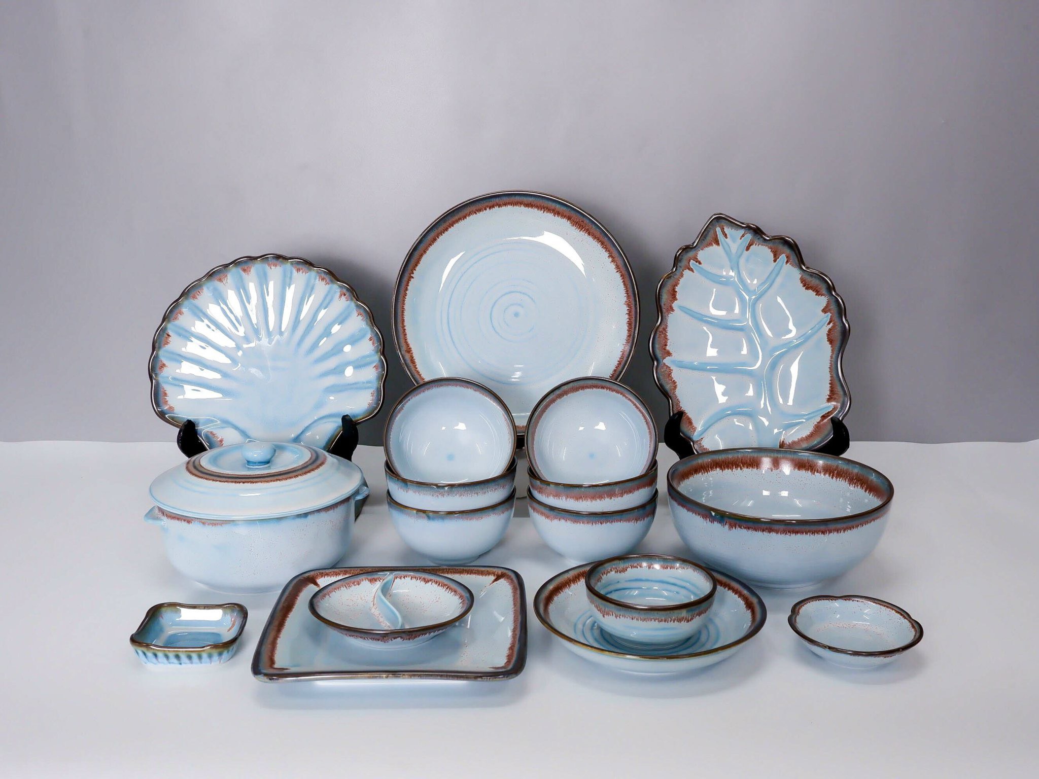 Ceramic Shop -Ceramic Shop bo bat dia bat trang bien xanh kim sa 8647