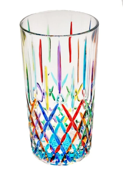 *Tosca* Turquoise Base Drinking Glass