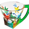 *TAZZINE* Green Glass Cup -Ceramic Shop dz g 164 a w 1