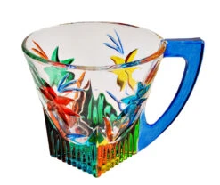 *TAZZINE* Blue Glass Cups