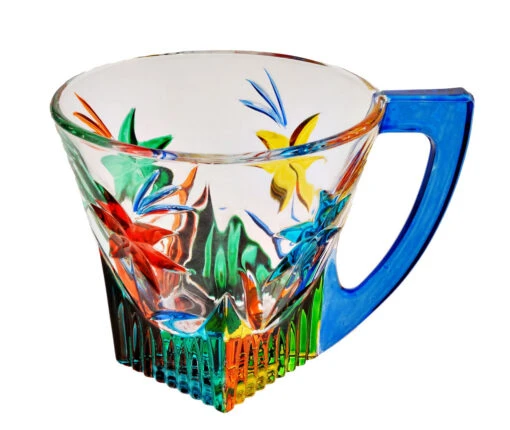 *TAZZINE* Blue Glass Cups